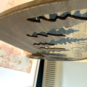 Wall decor for a camper shaped like a camper